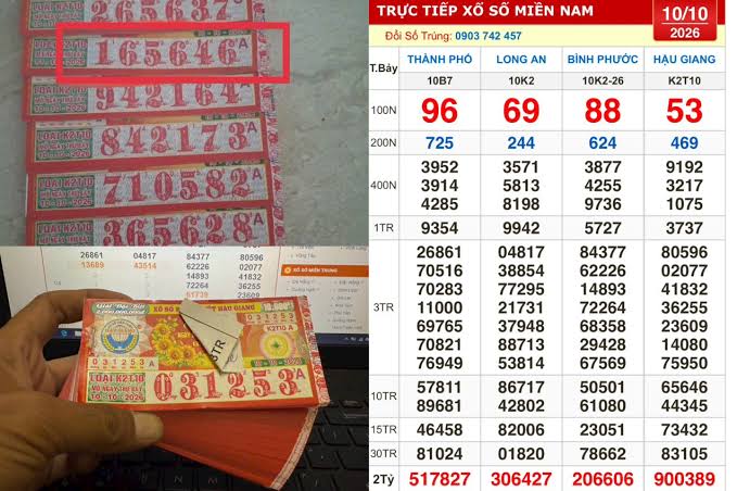 kết quả xổ số miền nam ngày 11 tháng 10